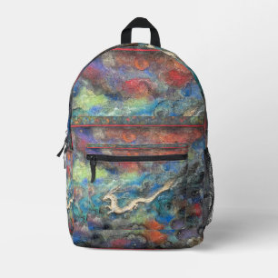 Dragon in the Clouds Printed Backpack
