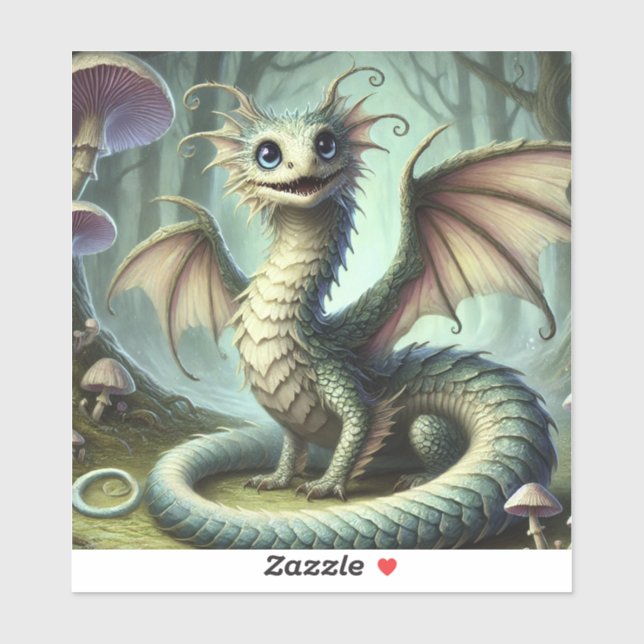 Dragon Jabberwocky Cute Fantasy Creature Art (Sheet)