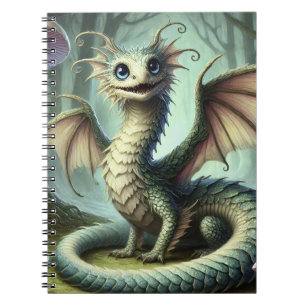 Dragon Jabberwocky Cute Fantasy Creature Art Notebook