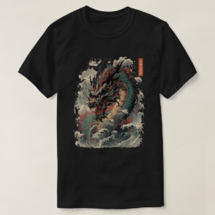 Dragon Japanese Aesthetic Art Japan Tattoo T-Shirt