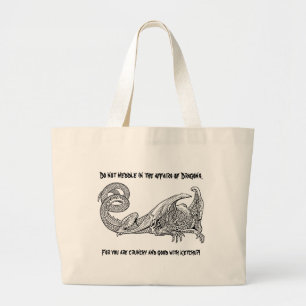 Dragon Ketchup 2 Large Tote Bag