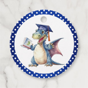 Dragon Kindergarten Graduate Circle Favour Tags