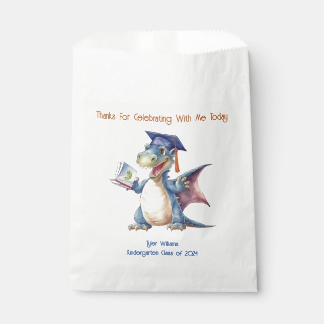 Dragon Kindergarten Graduate Favour Bag (Front)