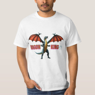 Dragon King Printed T-Shirt: Majestic Mythical App T-Shirt