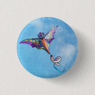 Dragon Kite 3 Cm Round Badge