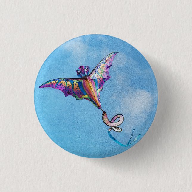 Dragon Kite 3 Cm Round Badge (Front)