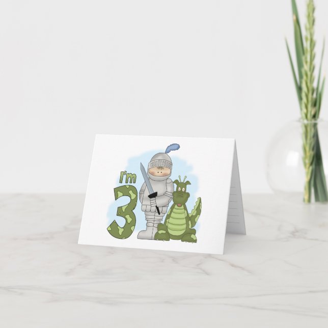 Dragon Knight 3rd Birthday Fill-in Invitation (Front)