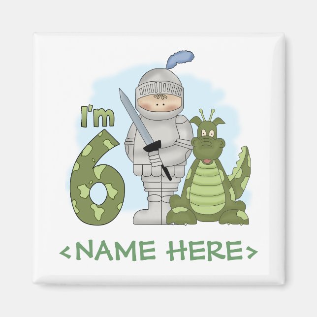Dragon Knight 6th Birthday Magnet (Front)