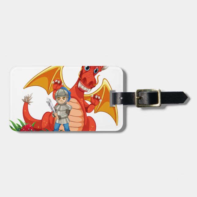 Dragon knight luggage tag (Front Horizontal)