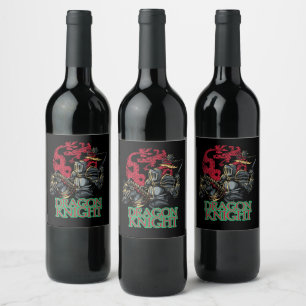 Dragon knight wine label