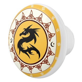 Dragon Knot 2 Ceramic Knob