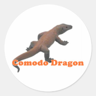 Dragon Komodo Series Classic Round Sticker