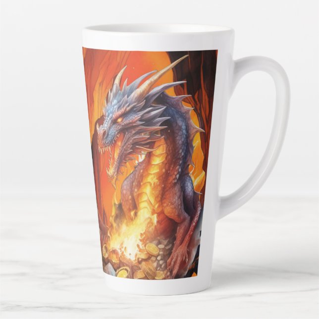 Dragon Lair (matching journal available) Latte Mug (Right)