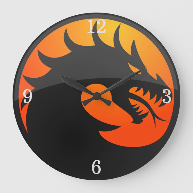 Dragon Large Clock (Front)