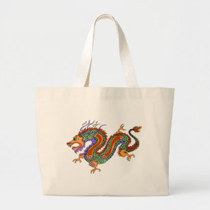 dragon large tote bag