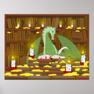 Dragon library poster