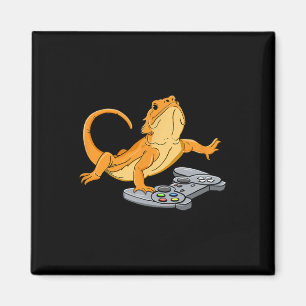 Dragon Lizard Gamer Video Game Gecko  Magnet