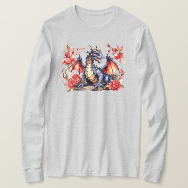 "Dragon Long Sleeve T-Shirt (Design Front)