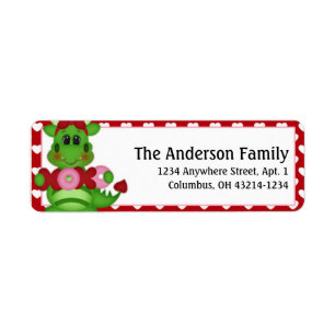 Dragon Love Valentine's Day Address Labels d4
