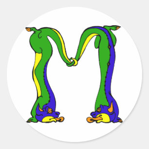 dragon M Classic Round Sticker