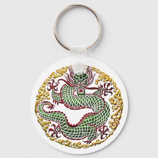 Dragon Medallion Key Ring (Front)