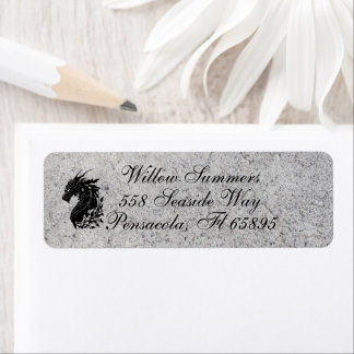 Dragon, Mediaeval Return Address Label