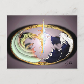 Dragon & Merlin Postcard