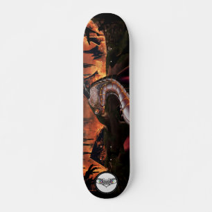 Dragon metal gear solid skin glowing red burning skateboard