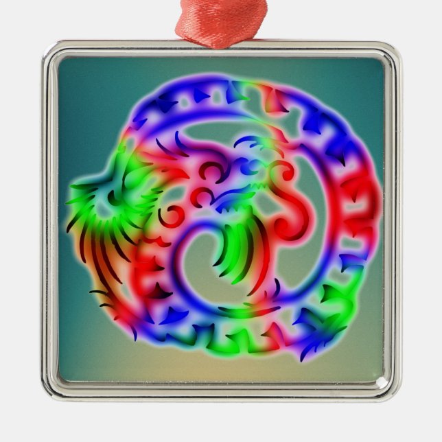 Dragon Metal Ornament (Front)