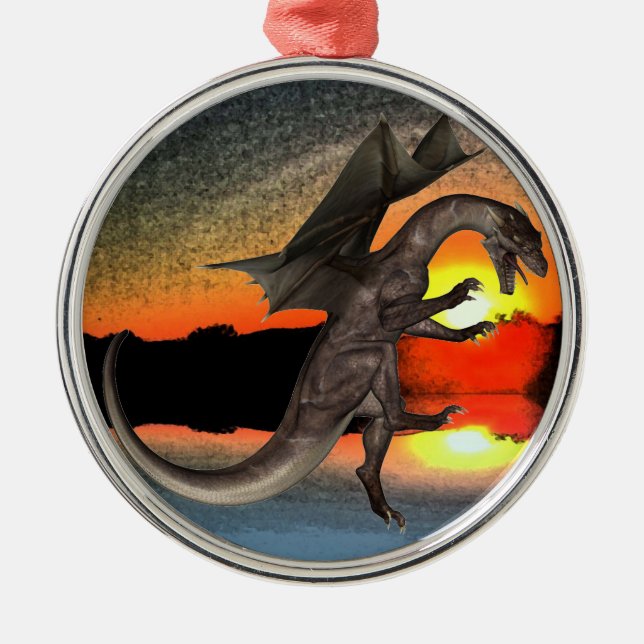 Dragon Metal Tree Decoration (Front)