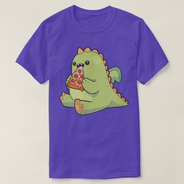 Dragon Monster Nom Pizza T-Shirt (Design Front)