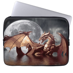 Dragon & Moon Fantasy Mythical Laptop Sleeve