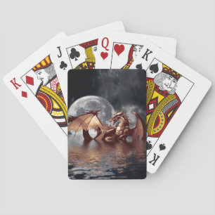 Dragon & Moon Fantasy Mythical Playing Cards