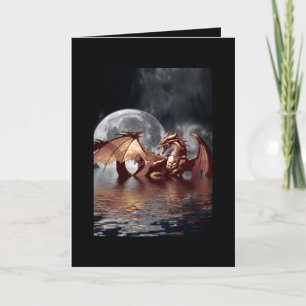 Dragon & Moon Greeting Card