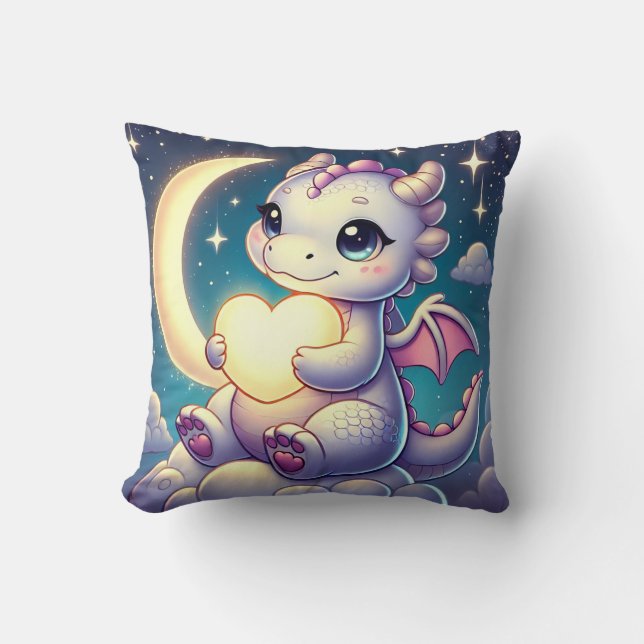 Dragon Moon Heart Cushion (Front)