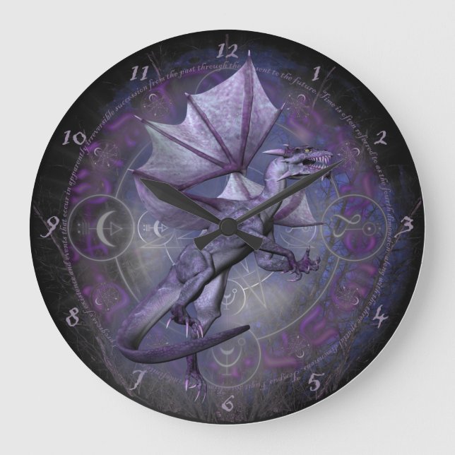 Dragon Moon Large Clock (Front)
