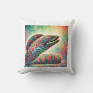 Dragon Moray Eel 260824AREF147 - Watercolor Cushion