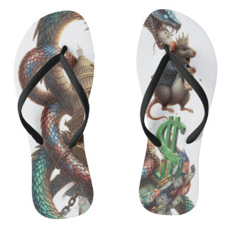Dragon & Mouse Power Flip-Flops – Fantasy Meets Fo Thongs