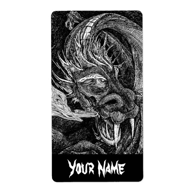 Dragon 'Name' label large (Front)