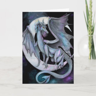 "Dragon Night" fantasy blank greeting card