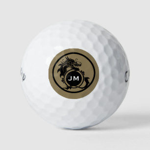 Dragon Novelty Golfer Initial Gift Golf Balls