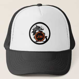 Dragon Novelty Golfer Initial Gift Trucker Hat