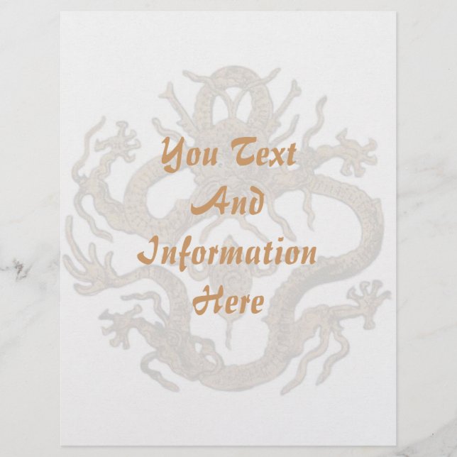 Dragon Of Beijing Flyer (Front)