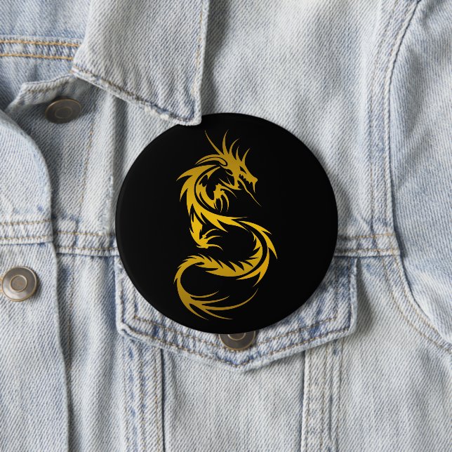 Dragon of Gold Button (In Situ)