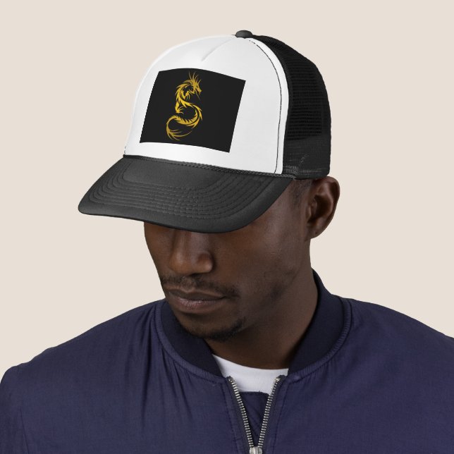 Dragon of Gold Trucker Hat (In Situ)