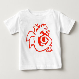 DRAGON ON BOARD! baby tee RED