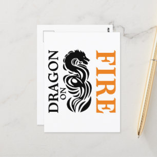 Dragon on Fire Postcard