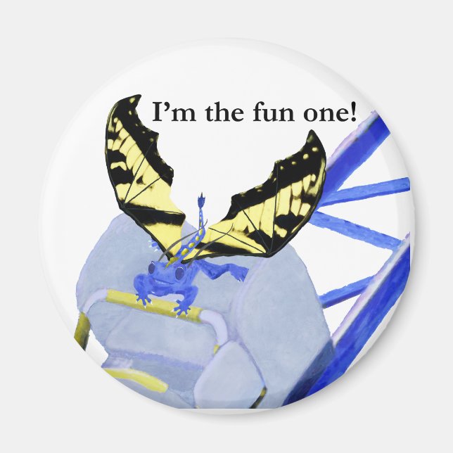 Dragon on Roller Coaster Magnet (Front)