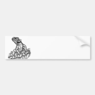 Dragon on the Rock Bumper Sticker