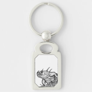 Dragon on the Rock Key Ring